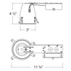 LEDQuant 3" Inch Remodel Recessed Housing Can without Driver for Ceiling Downlights, TP24 Connection, IC Rated