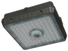 LED outdoor canopy light, Lumen and Kelvin Field Selectable, UL listed, DLC